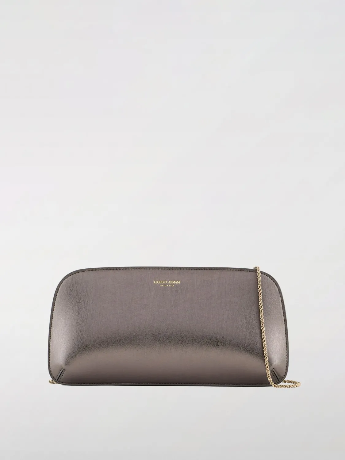 Clutch Giorgio Armani in pelle laminata