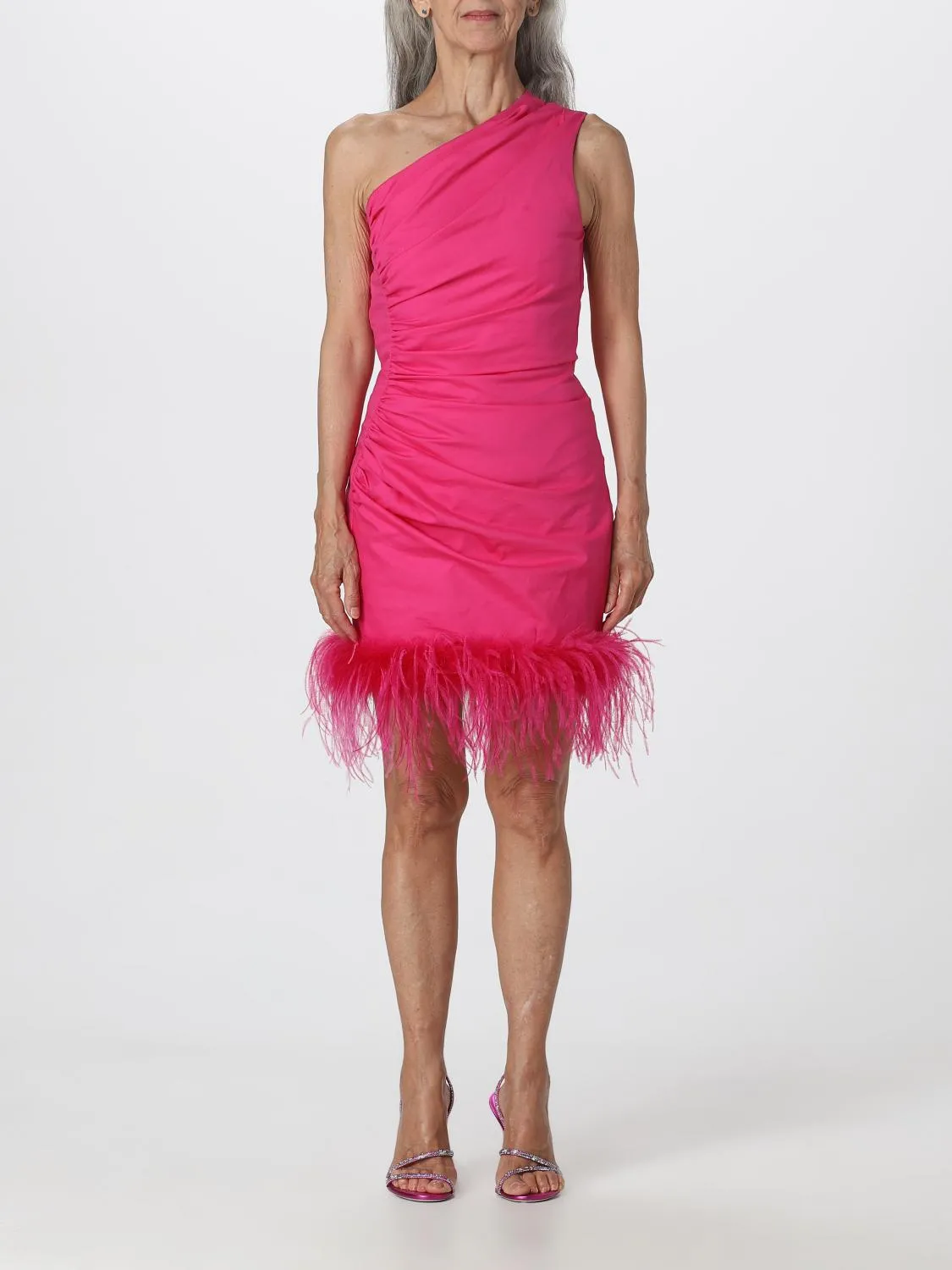 Abito Giuseppe Di Morabito in jersey con piume