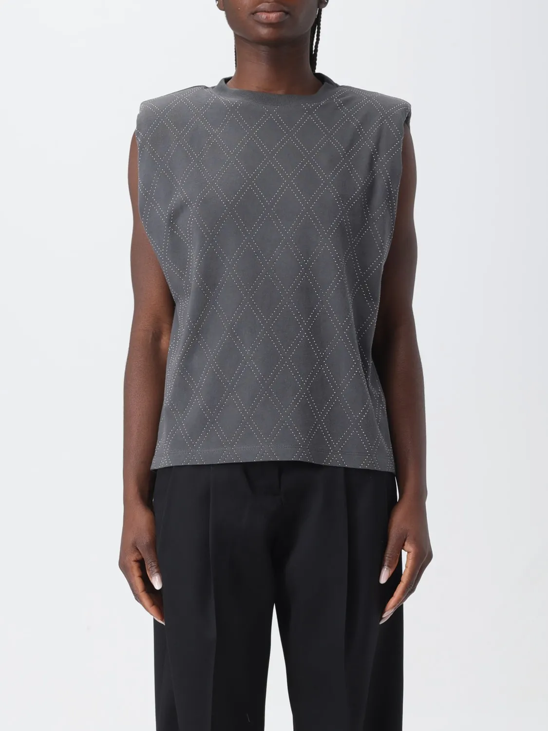 T-shirt Golden Goose con trama a rombi