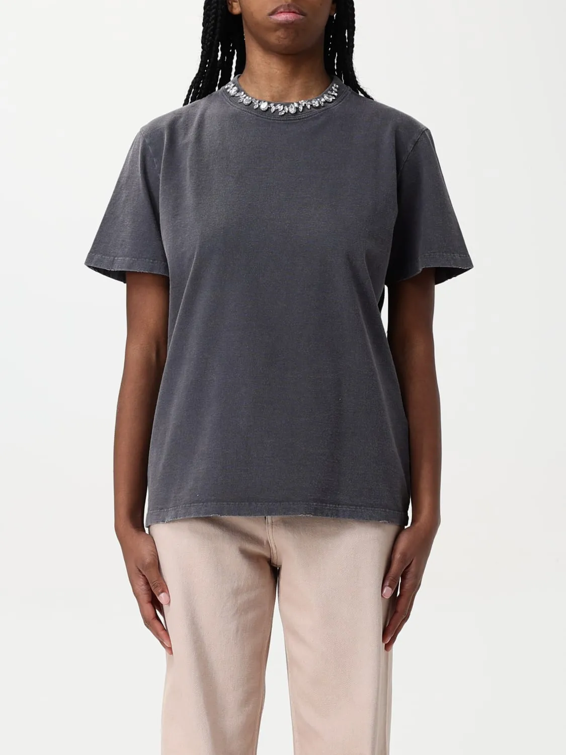 T-shirt Golden Goose in cotone con strass