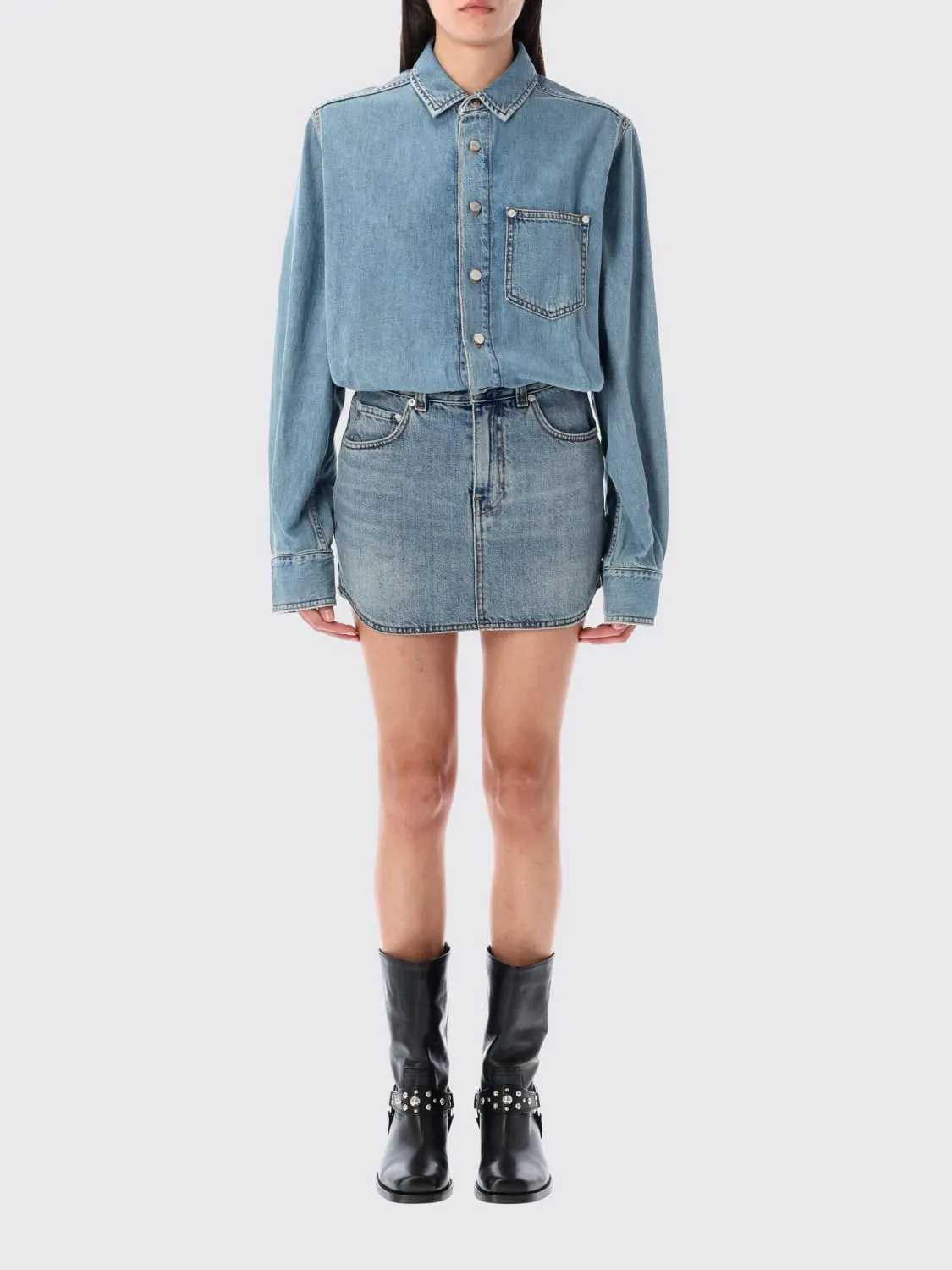 Abito chemisier Haikure in denim di cotone