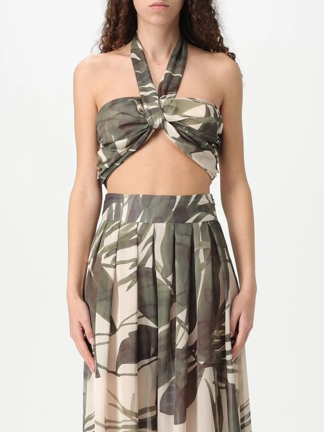 Top H Couture in poliestere crop