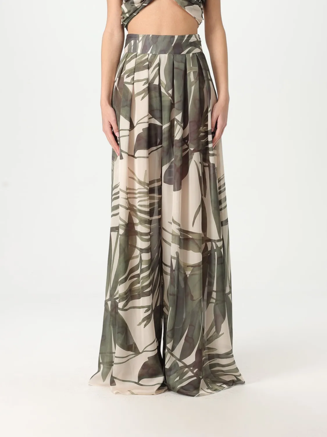 Pantalone palazzo Hanita in viscosa stampata