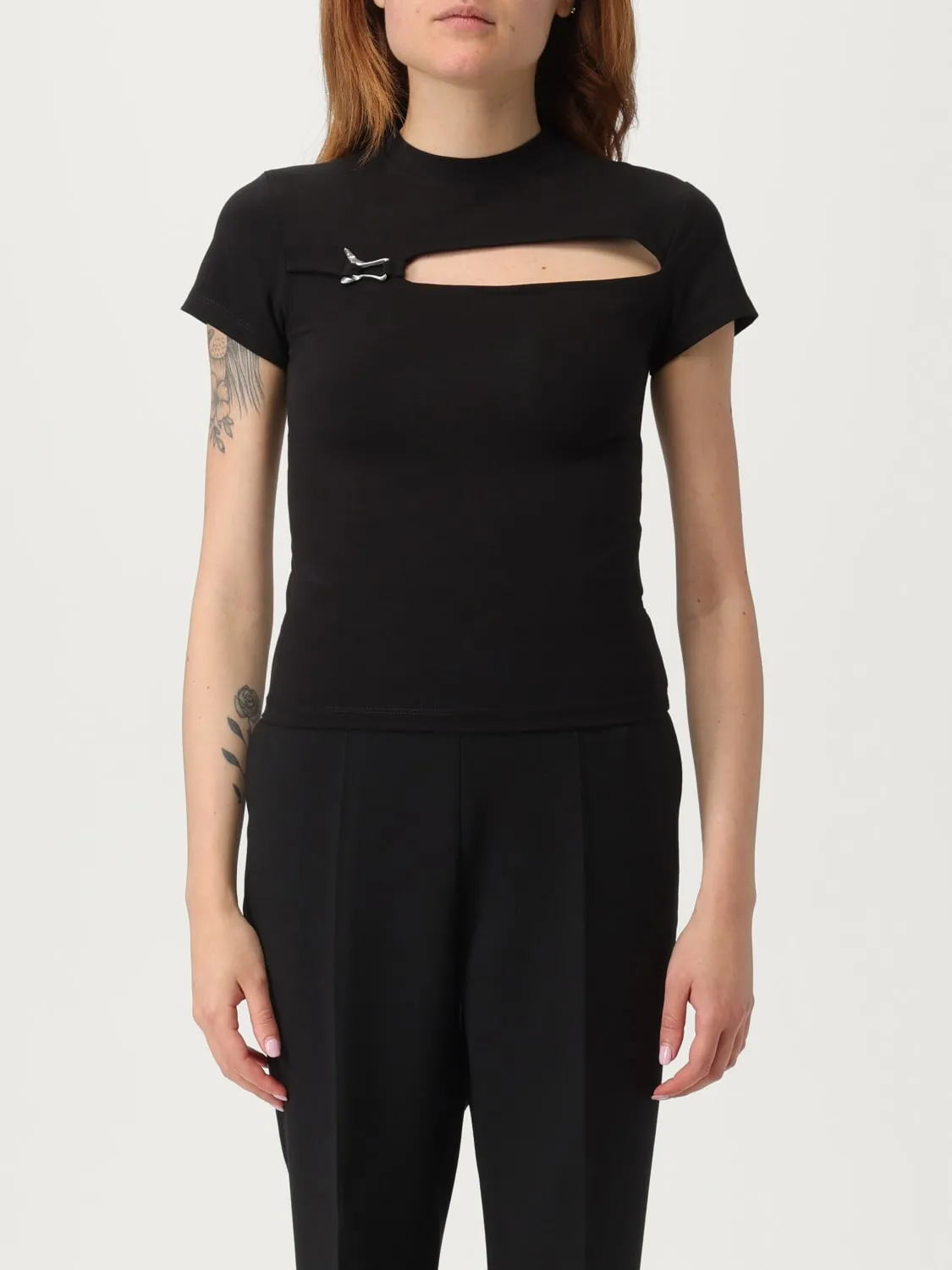 T-shirt cut-out in cotone Heliot Emil