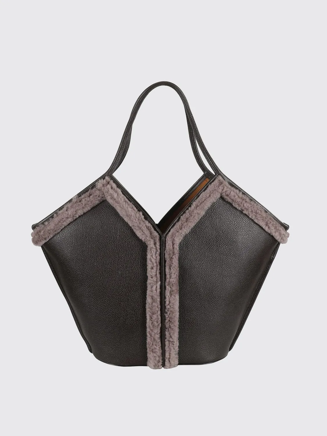 Borsa Calella Hereu in camoscio e pelle