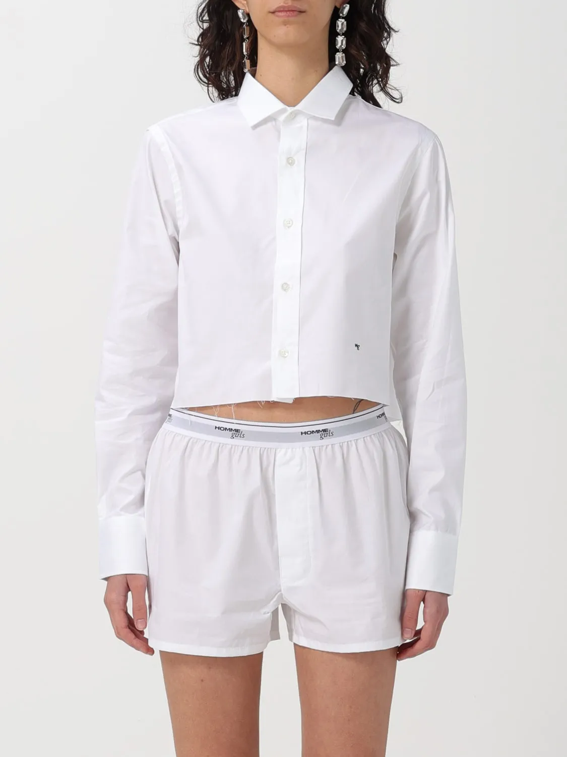 Camicia Hommegirls in popeline