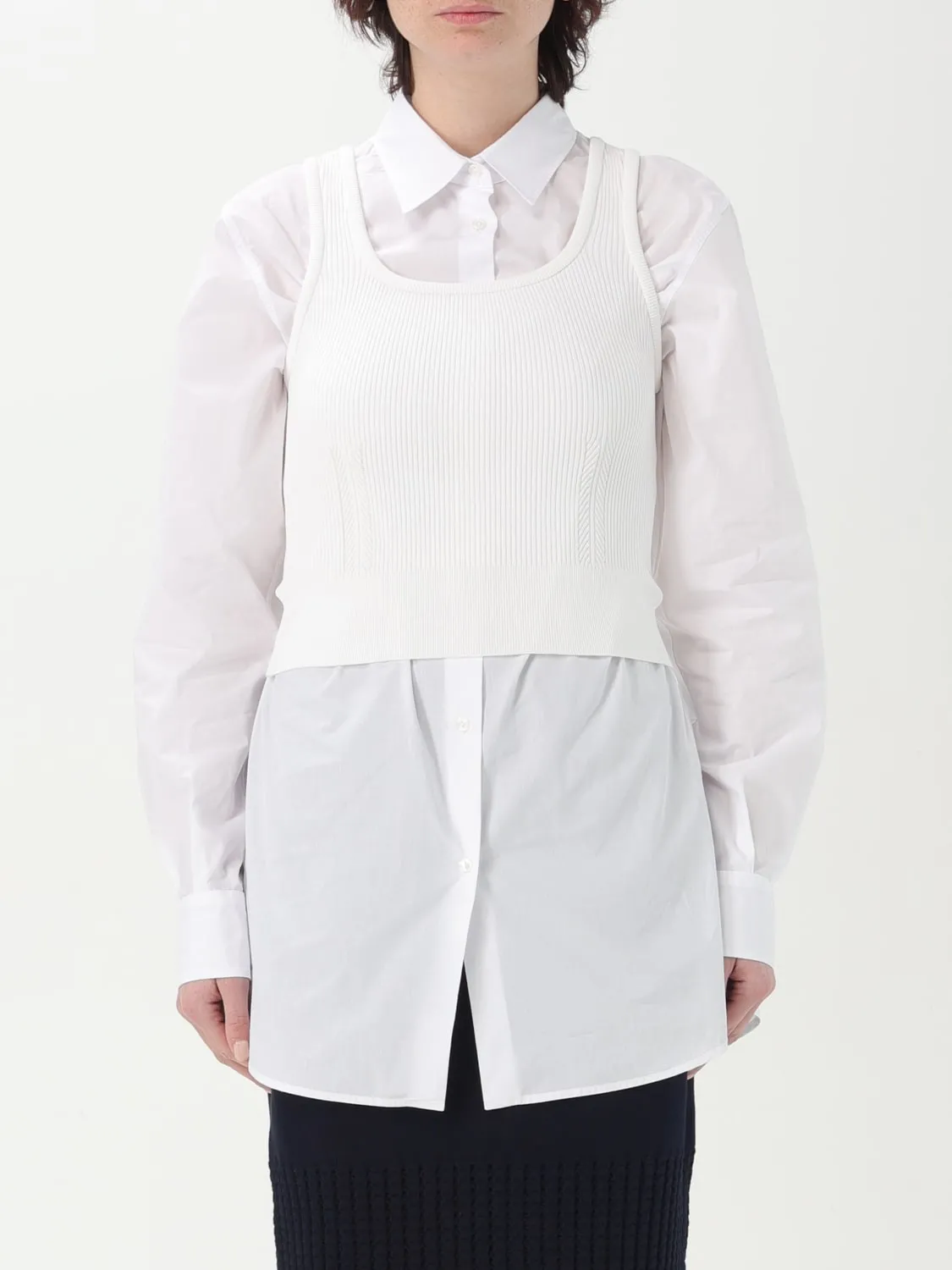 Camicia con gilet Iceberg in maglia e cotone