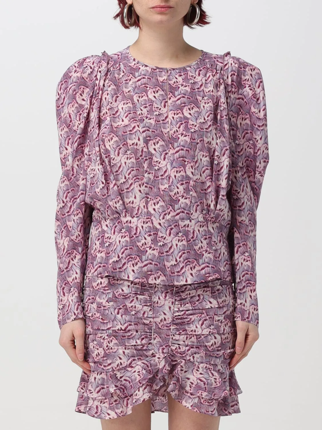 Blusa con stampa grafica Isabel Marant
