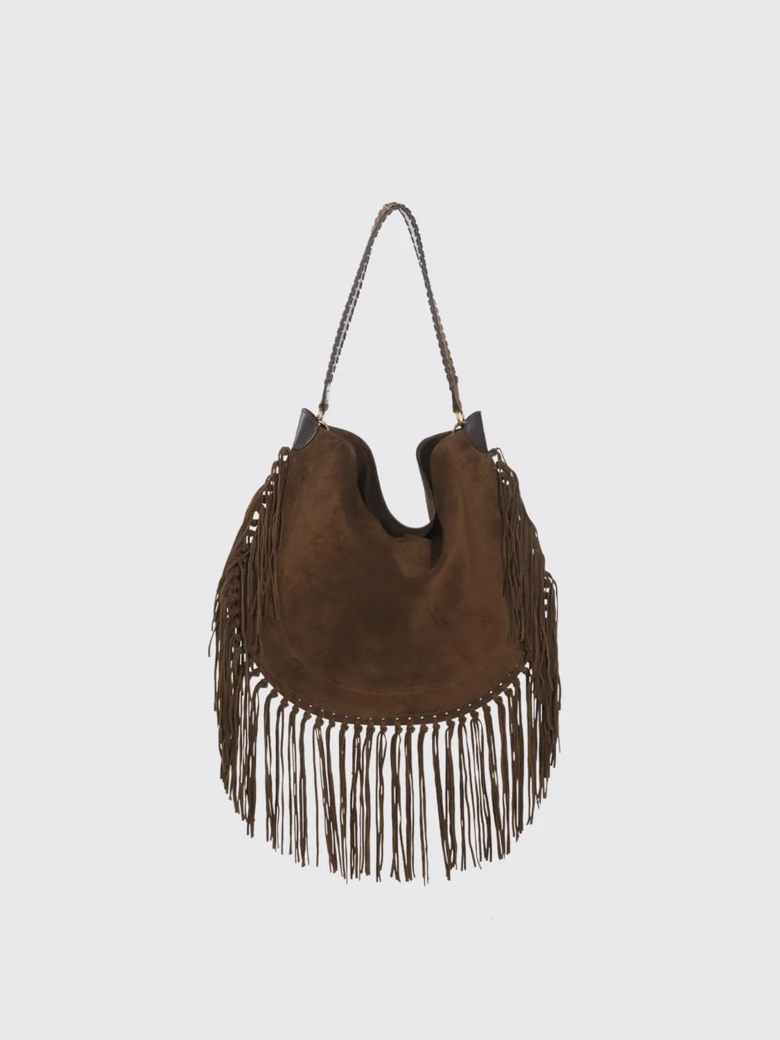 Borsa Oskan Hobo Soft Isabel Marant in camoscio con frange