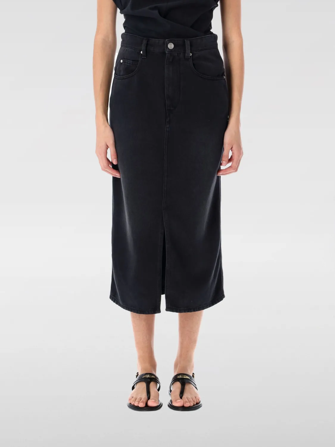 Gonna midi Isabel Marant in denim