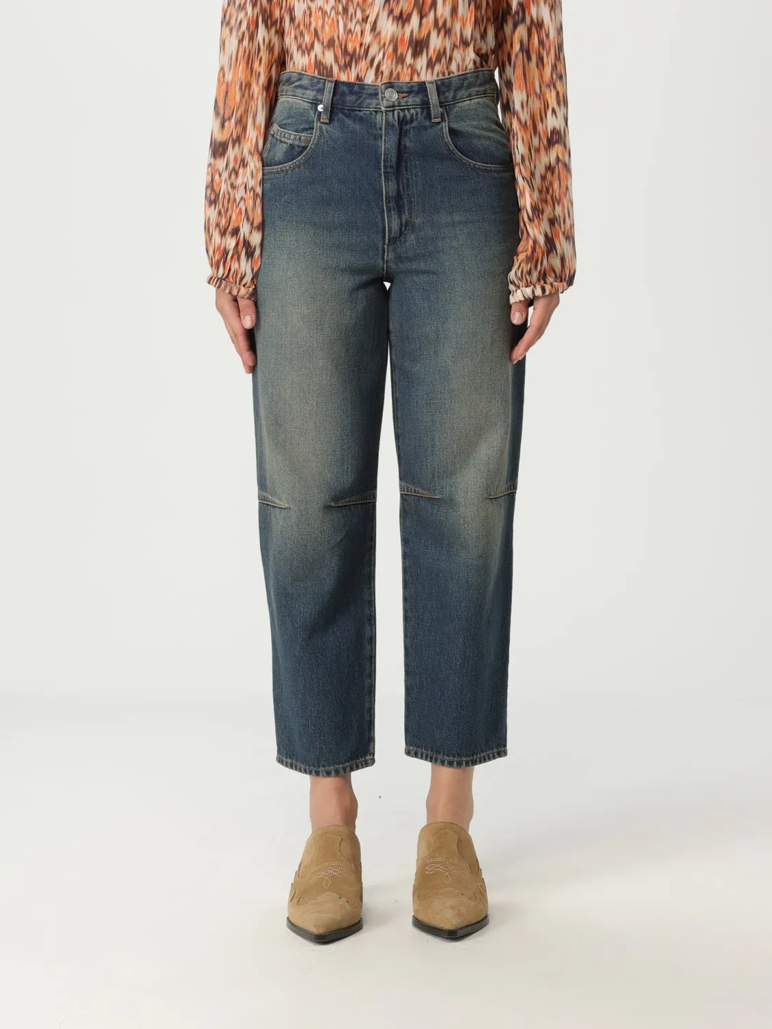 Jeans cropped Isabel Marant in denim