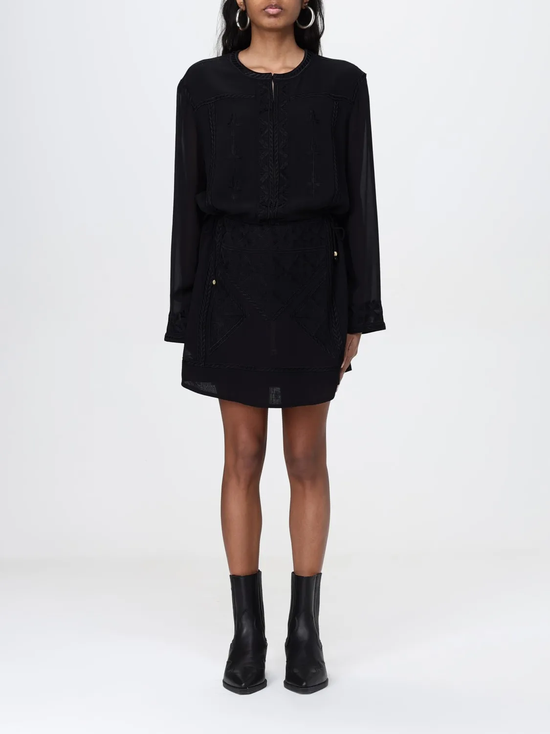 Abito Isabel Marant in seta con ricami