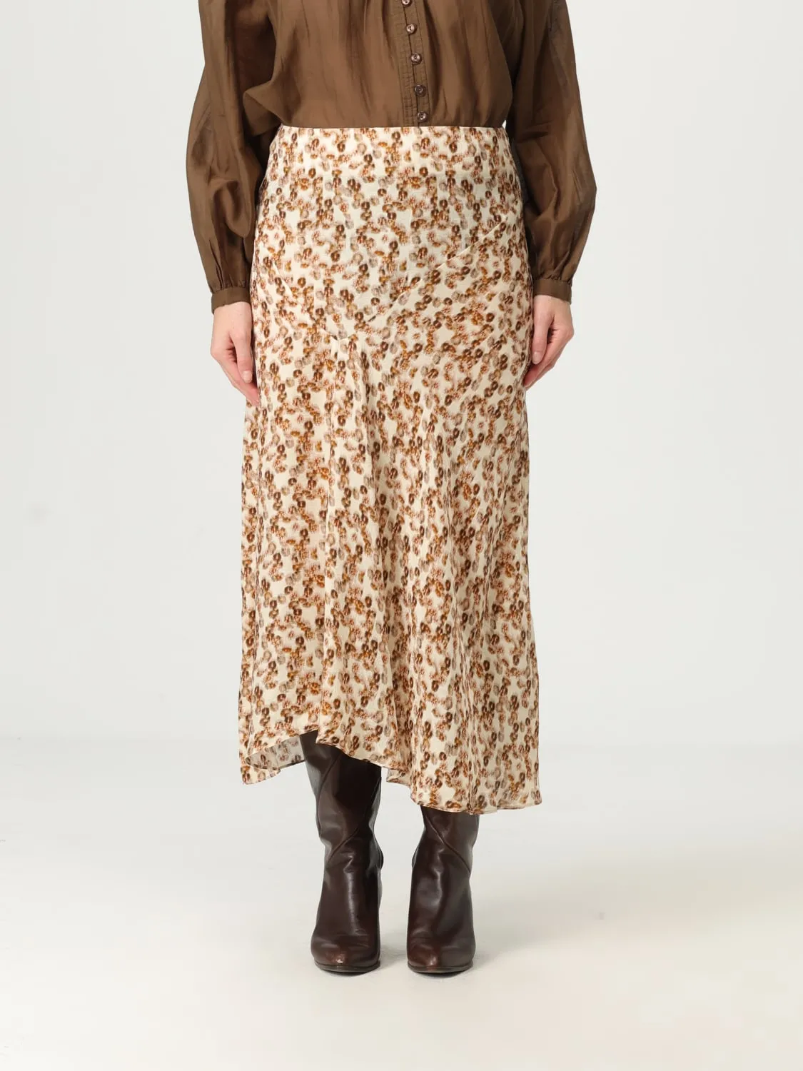 Gonna floreale Isabel Marant in misto seta