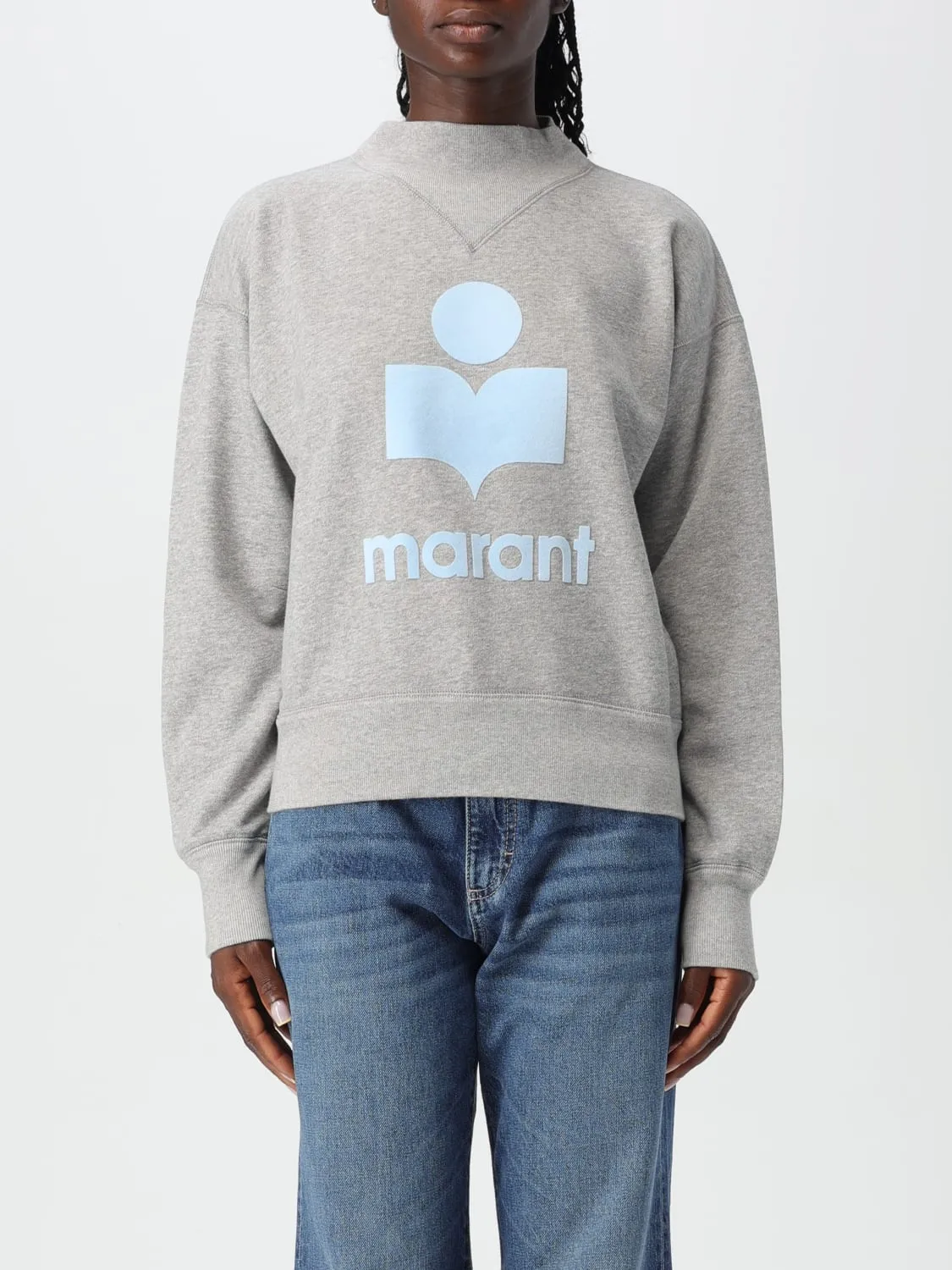 Felpa con maxi logo Isabel Marant Etoile