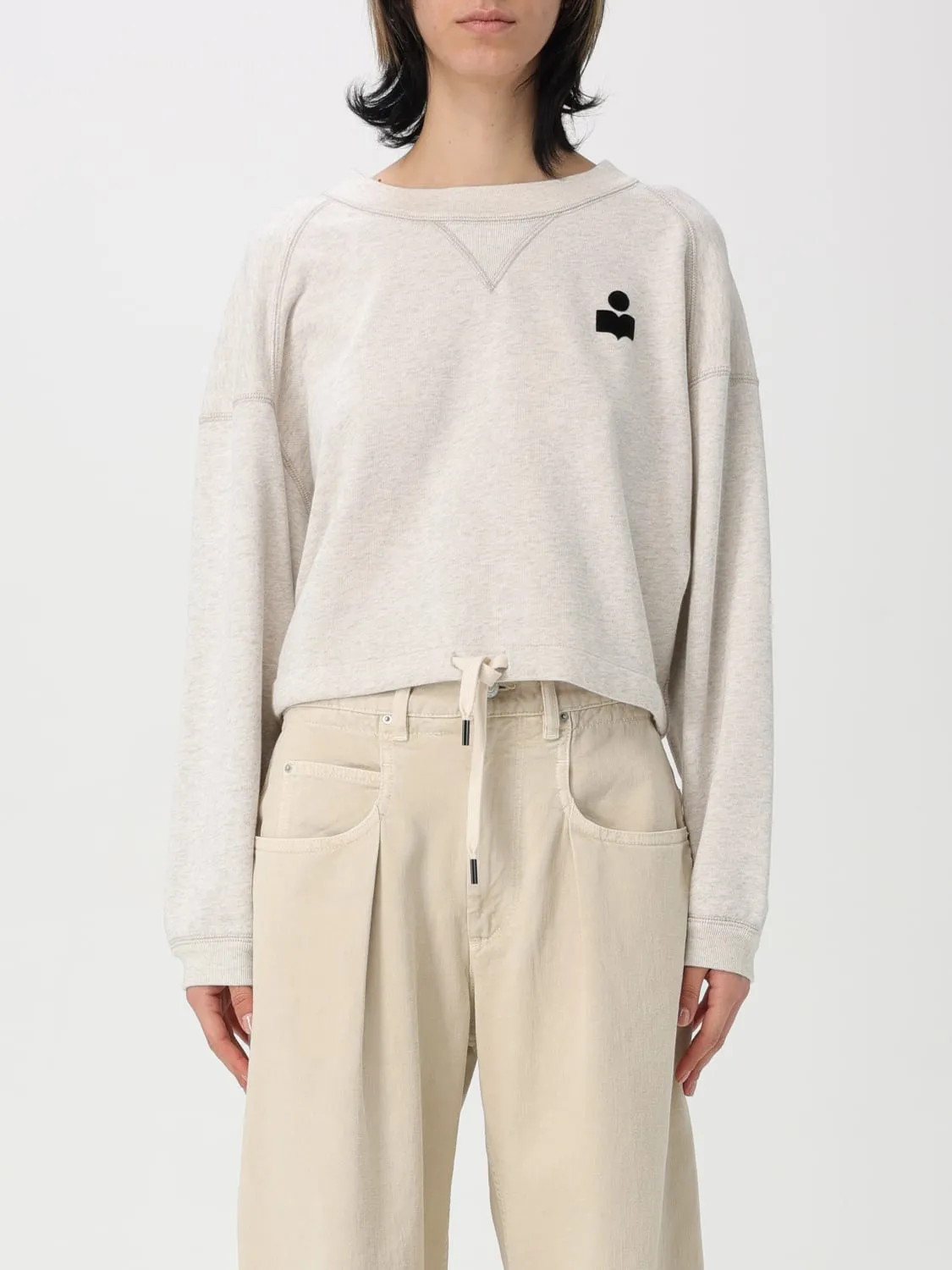 Felpa in misto cotone con logo Isabel Marant Etoile