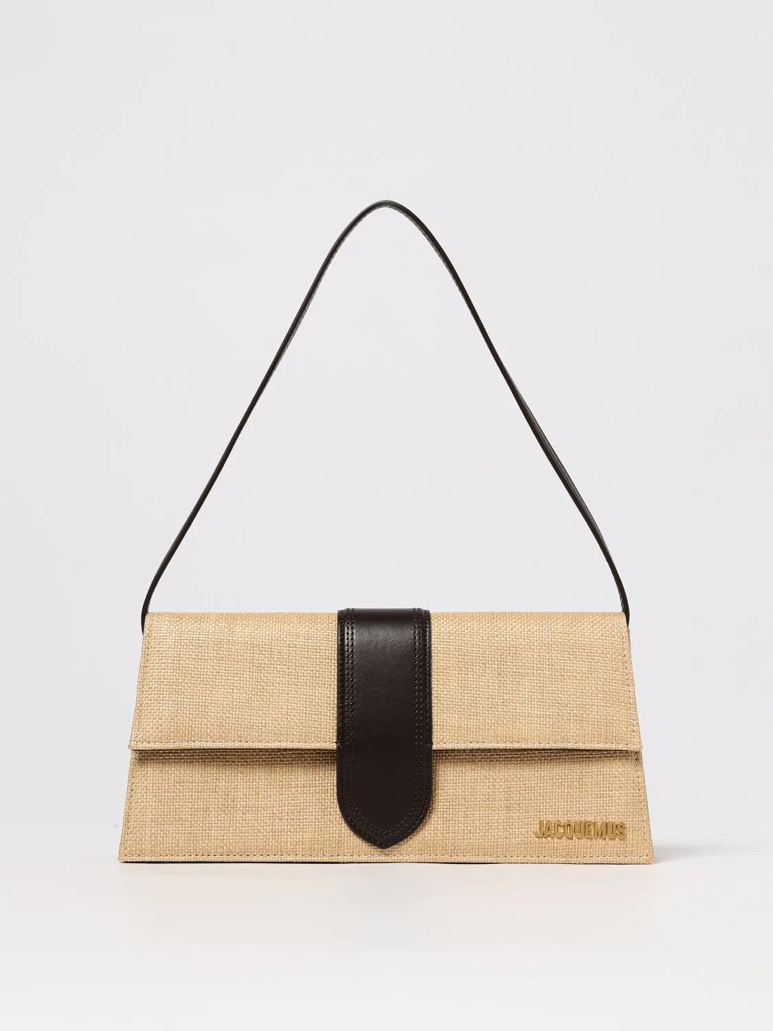 Borsa Bambino Jacquemus in rafia e pelle