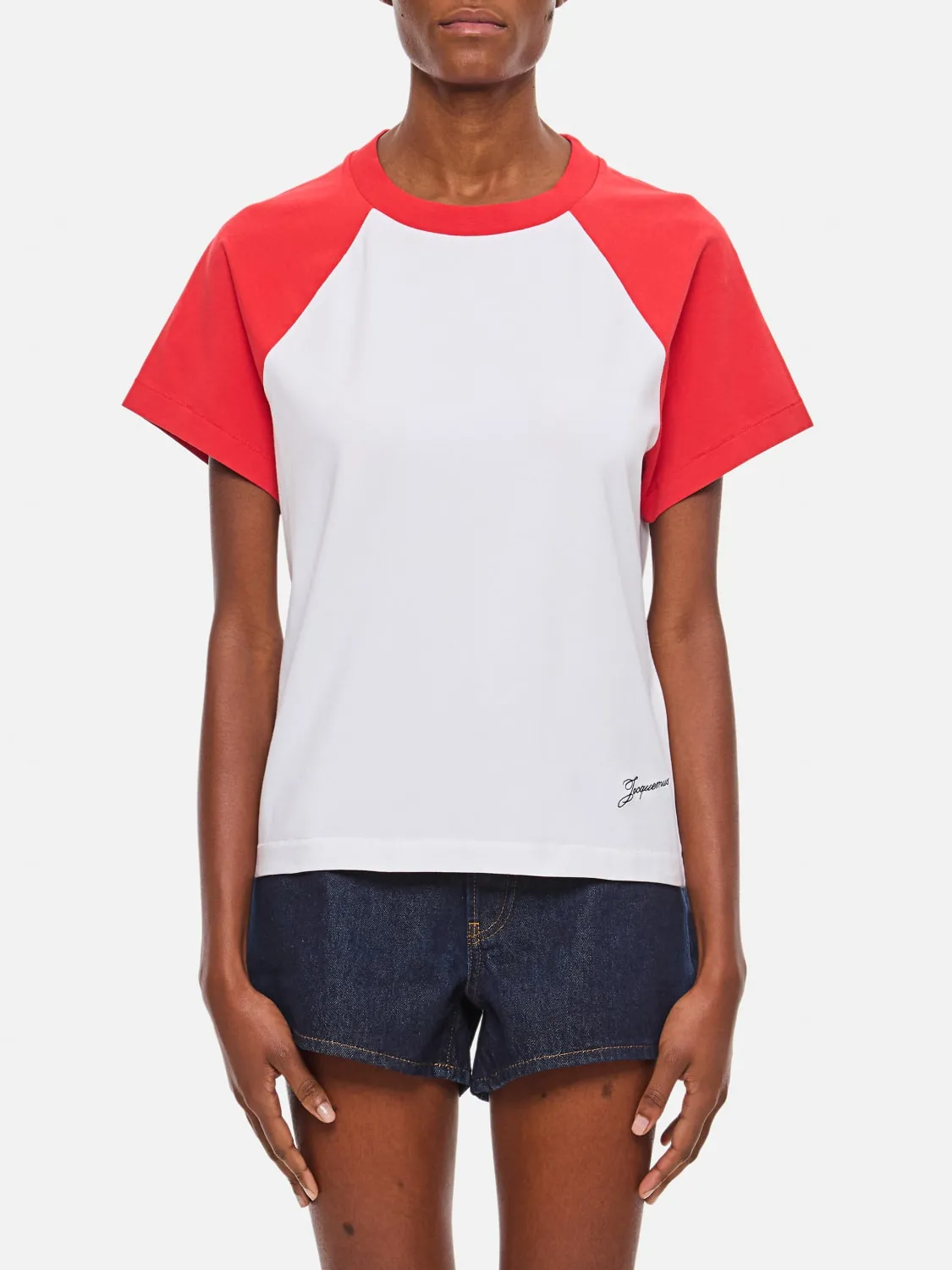 T-shirt in cotone bicolor Jacquemus