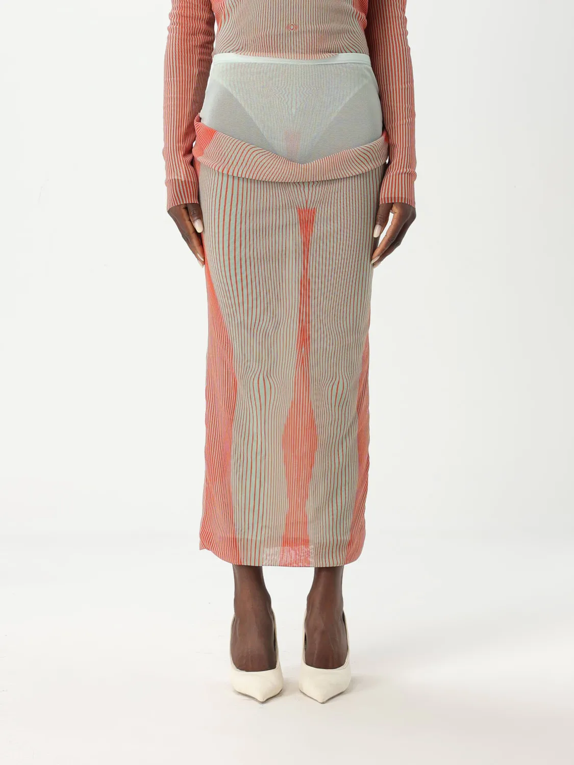 Gonna a doppio strato in poliammide Jean Paul Gaultier