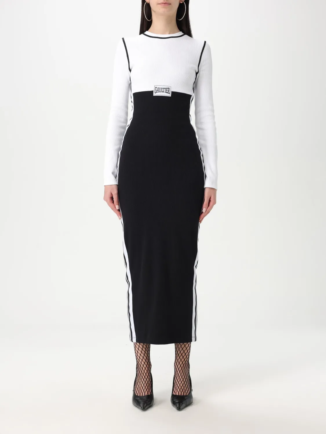 Abito Jean Paul Gaultier in cotone stretch