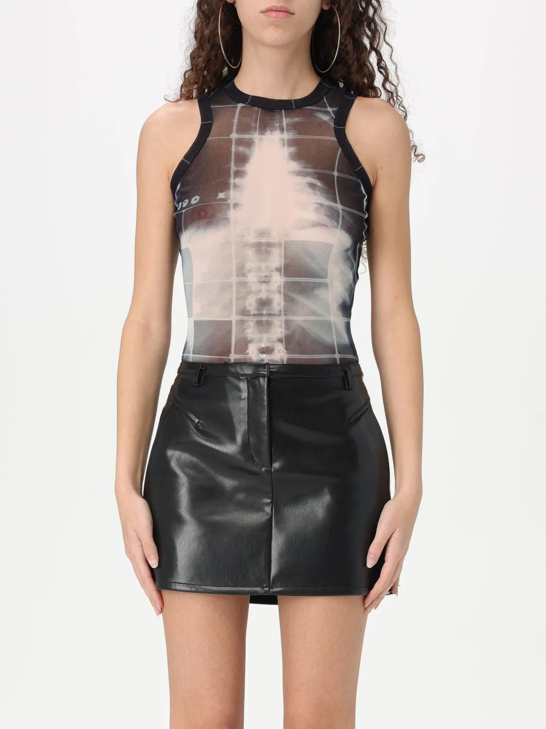 Body Jean Paul Gaultier in tessuto tecnico stretch