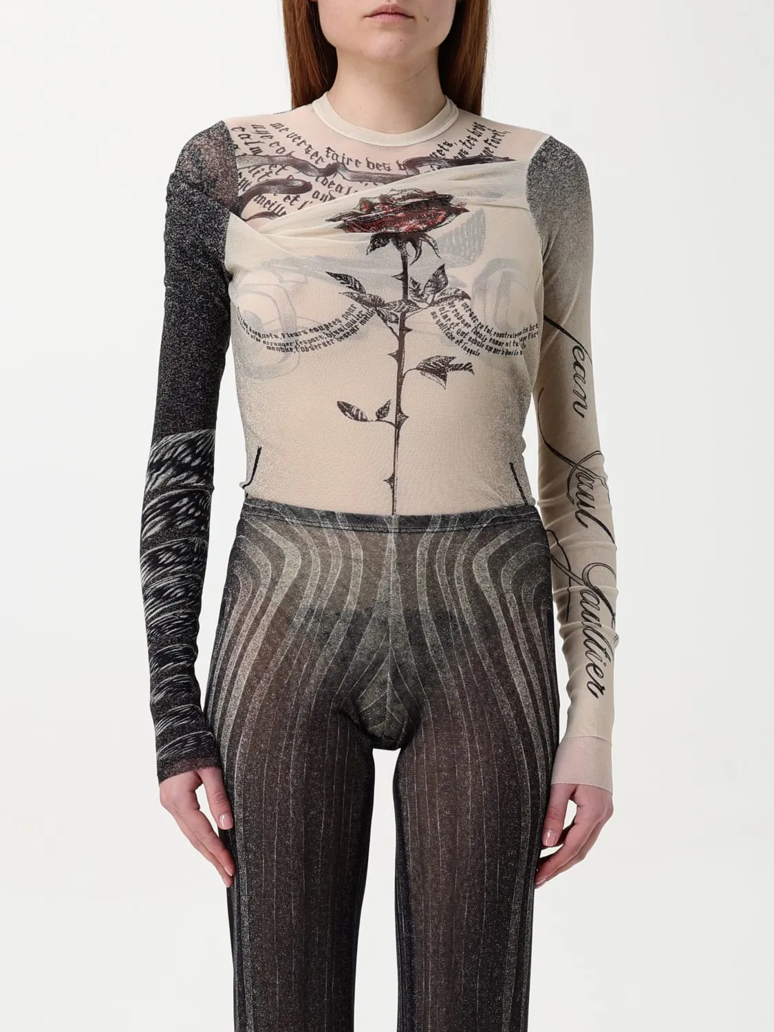 Body Tattoo Rose And Bird Jean Paul Gaultier