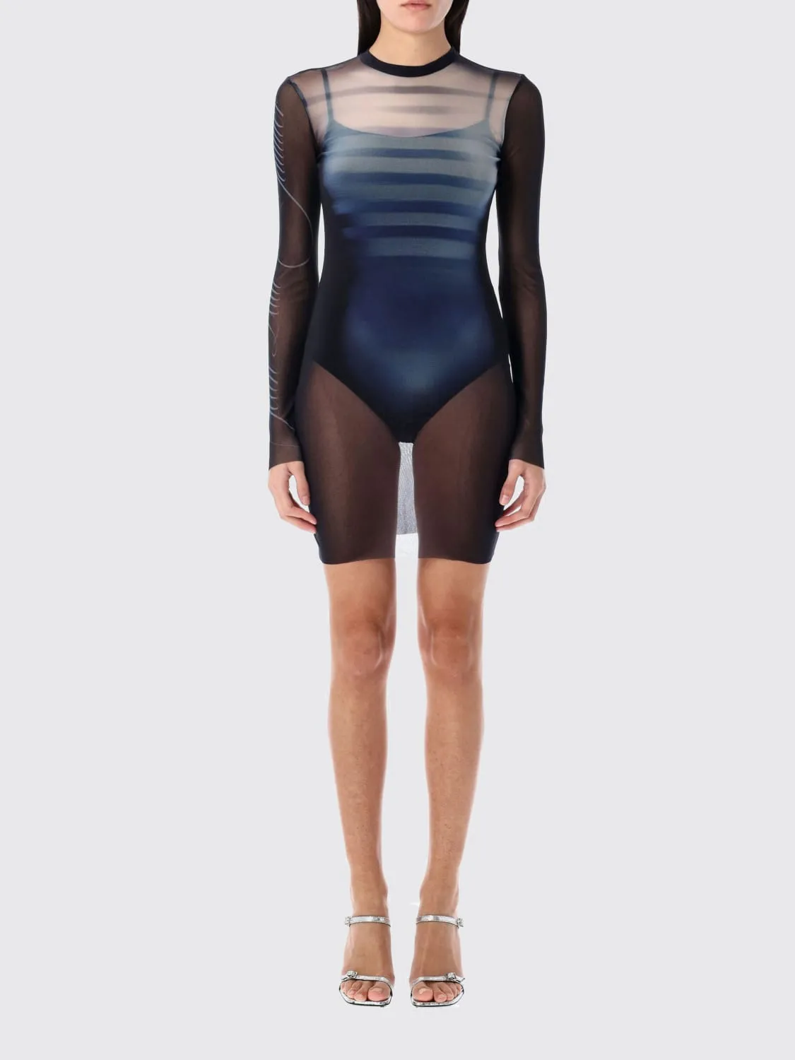 Abito Jean Paul Gaultier in nylon stretch