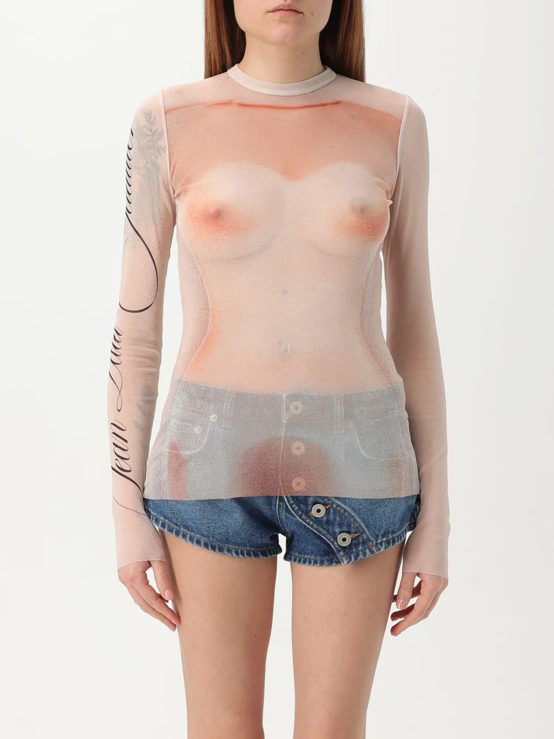 Top Jean Paul Gaultier in poliestere