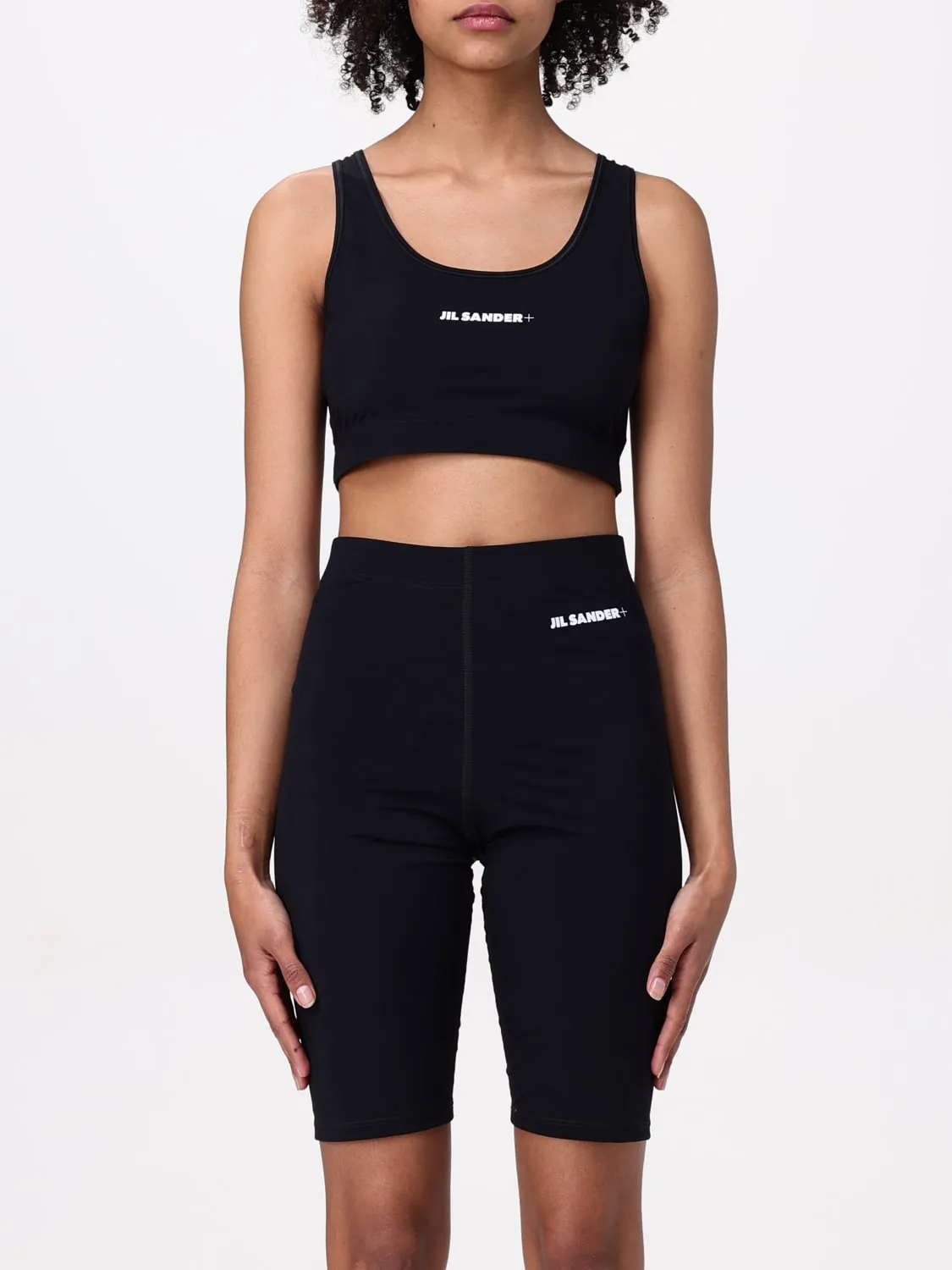 Top Jil Sander in tessuto tecnico stretch