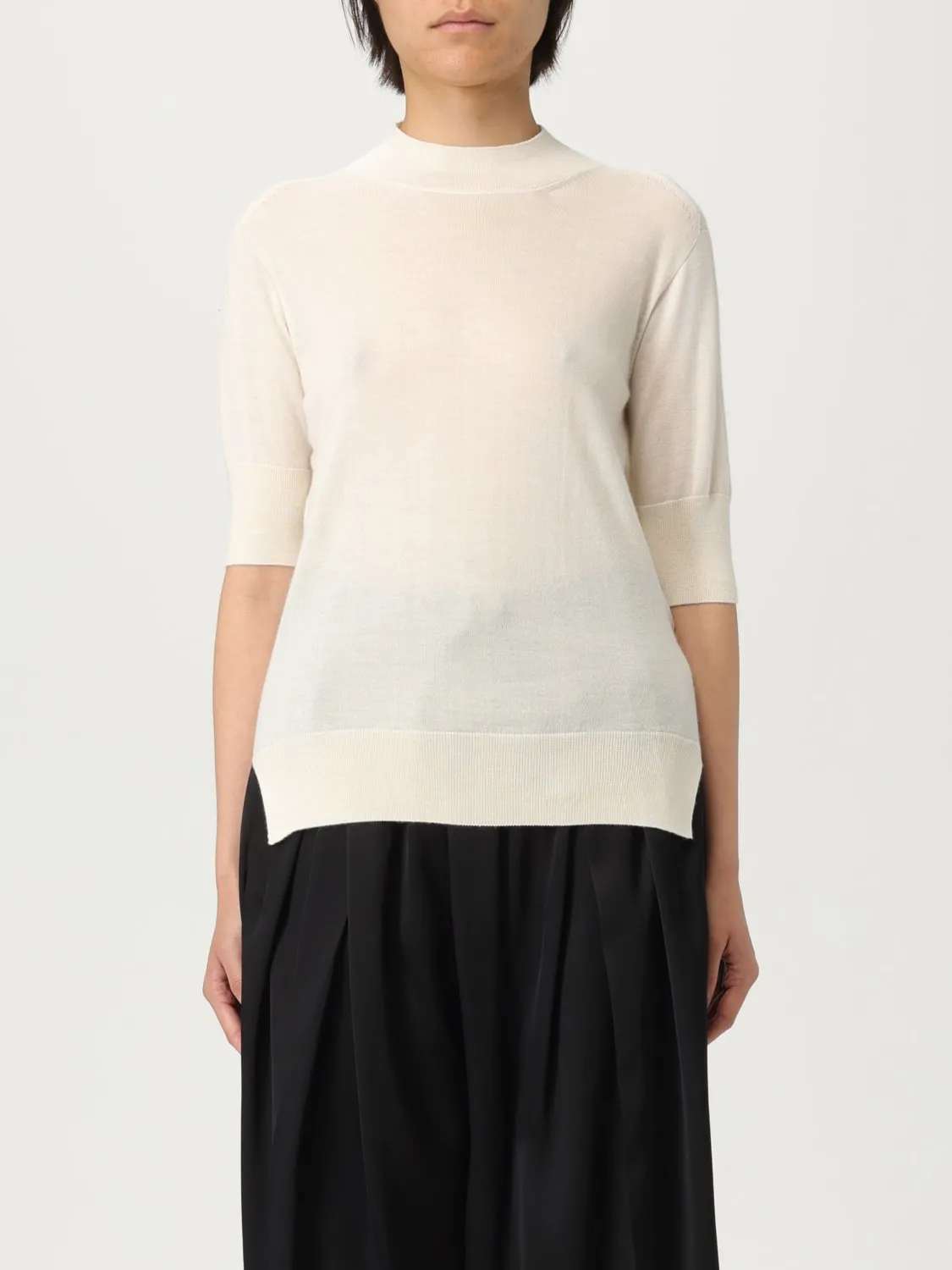 Maglia a dolcevita in cashmere seta e lana Jil Sander