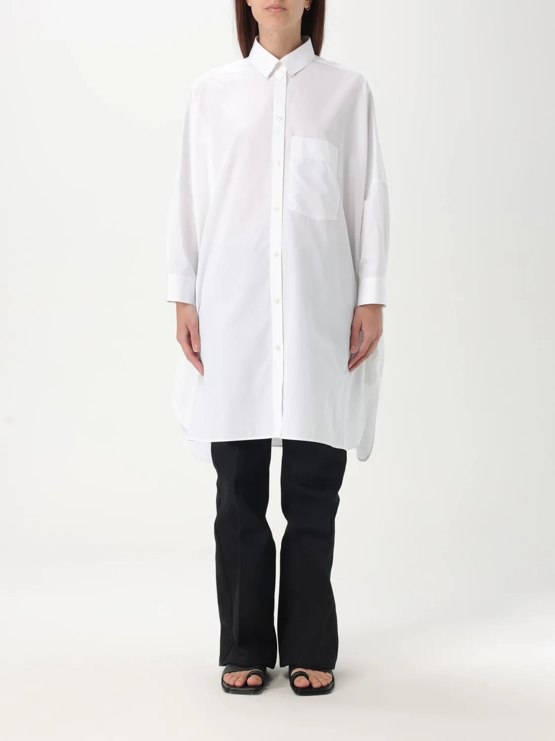 Camicia oversize Jil Sander in popeline di cotone