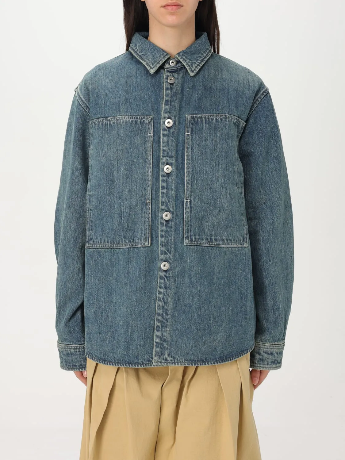 Camicia oversize Jil Sander in denim