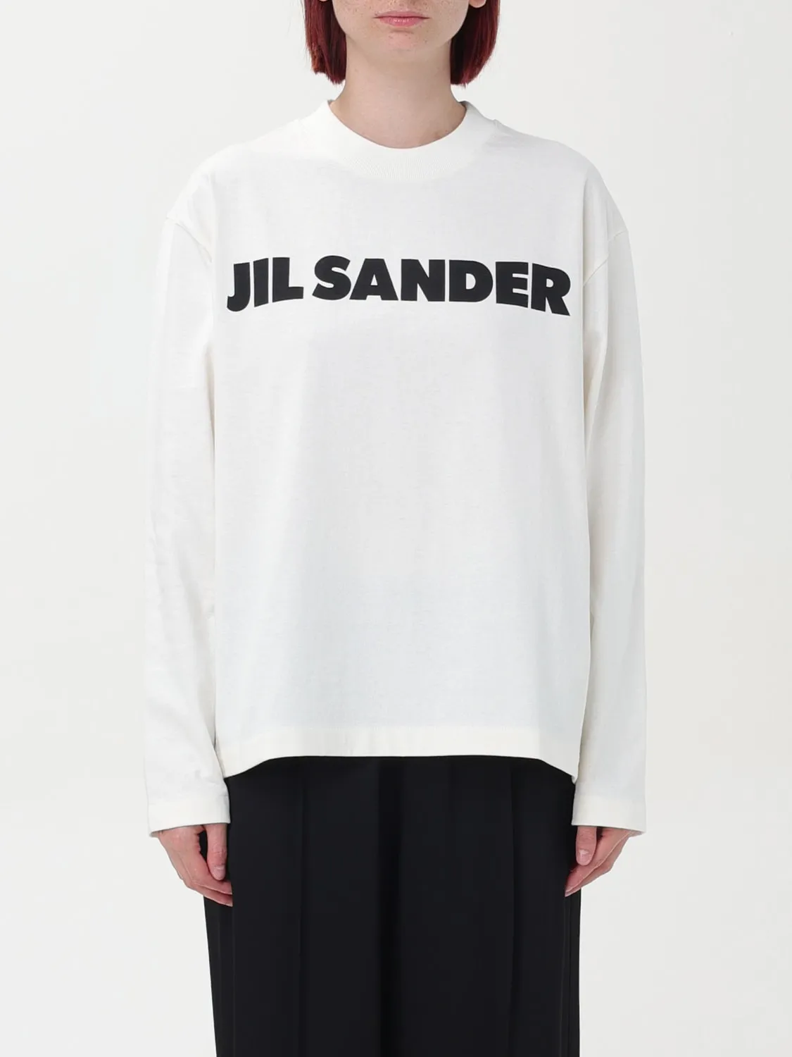 T-shirt con logo Jil Sander
