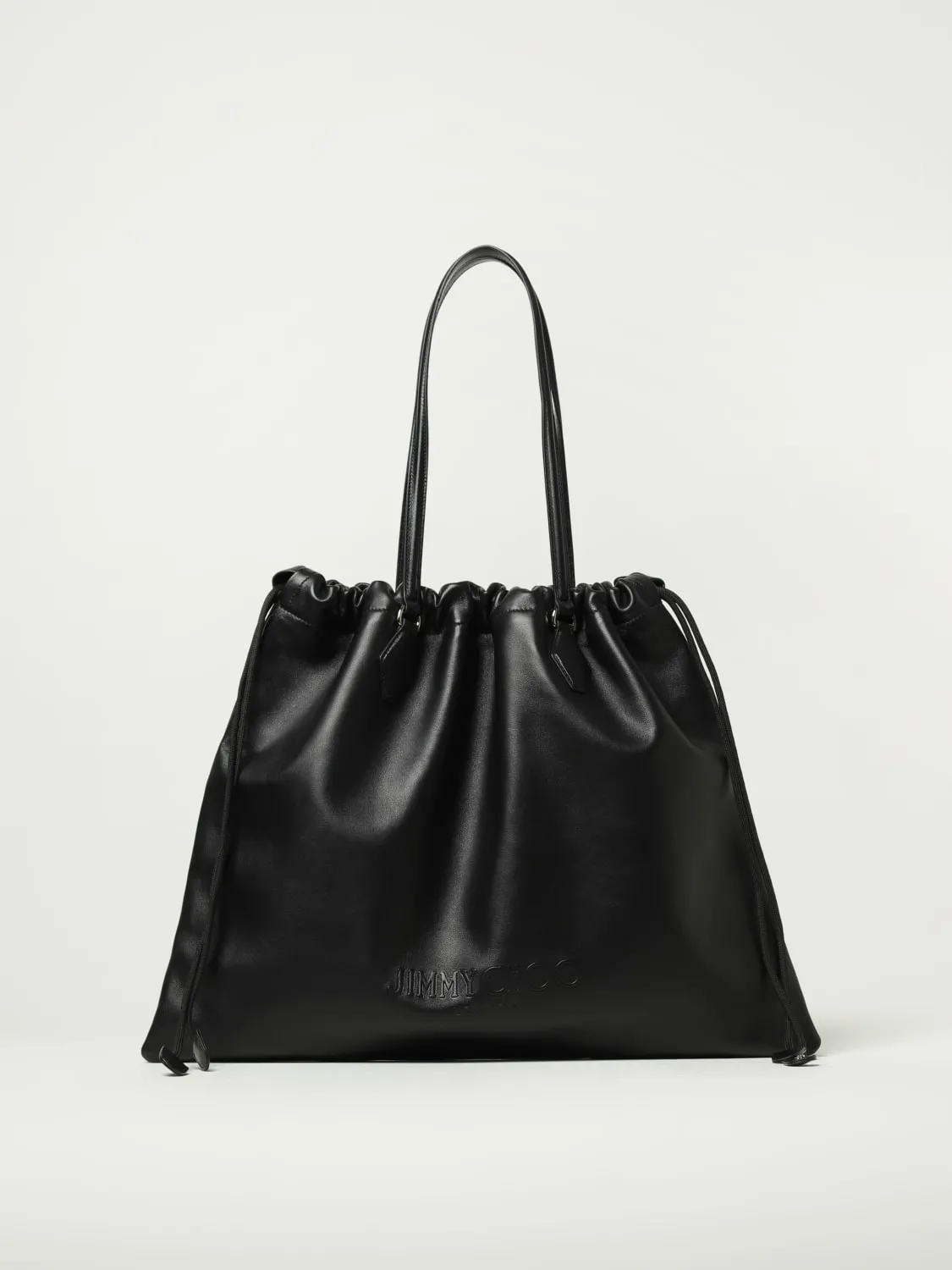 Borsa Drawstring Tote L Jimmy Choo in pelle di vitello