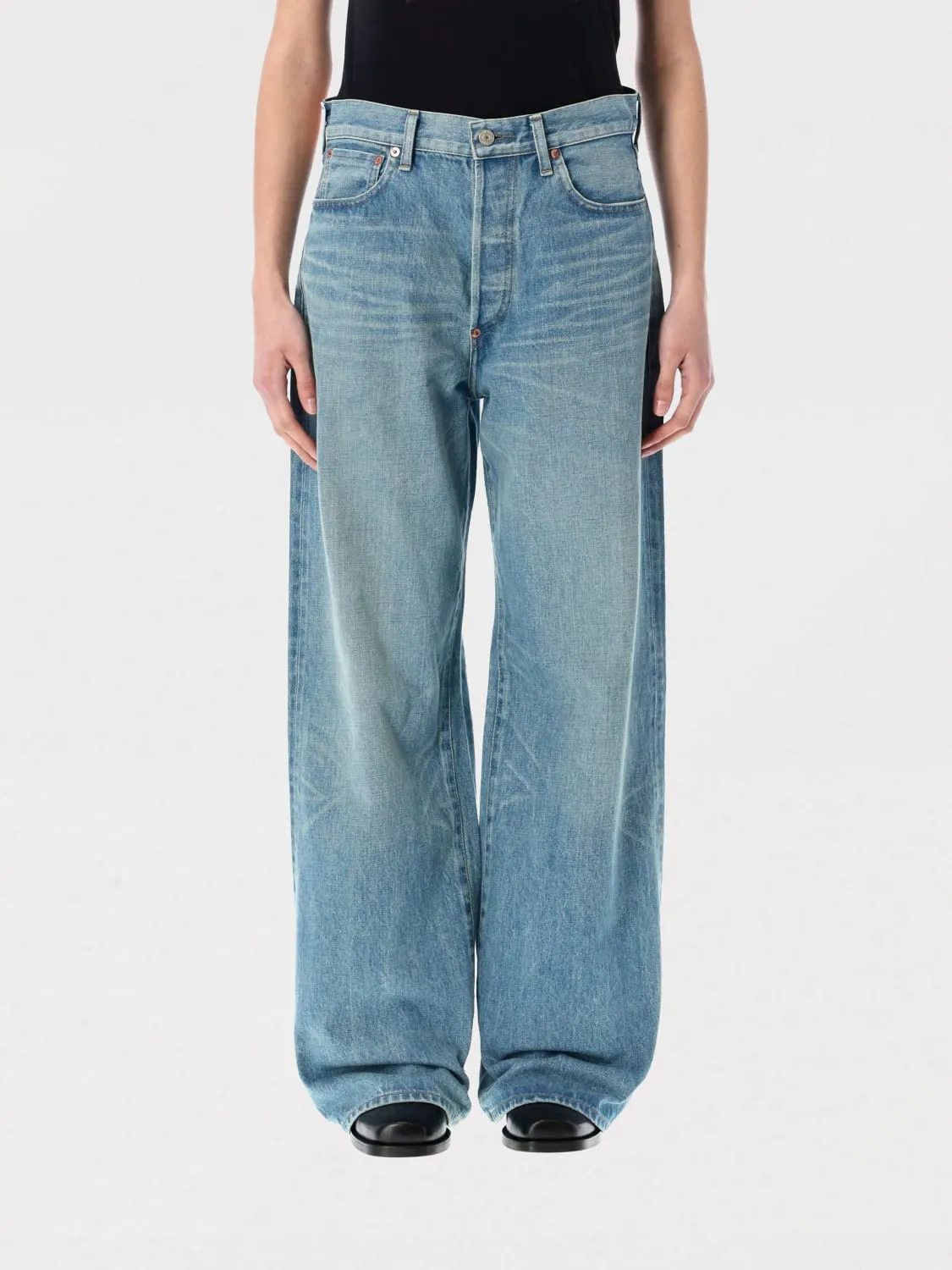 Jeans wide leg Junya Watanabe in denim