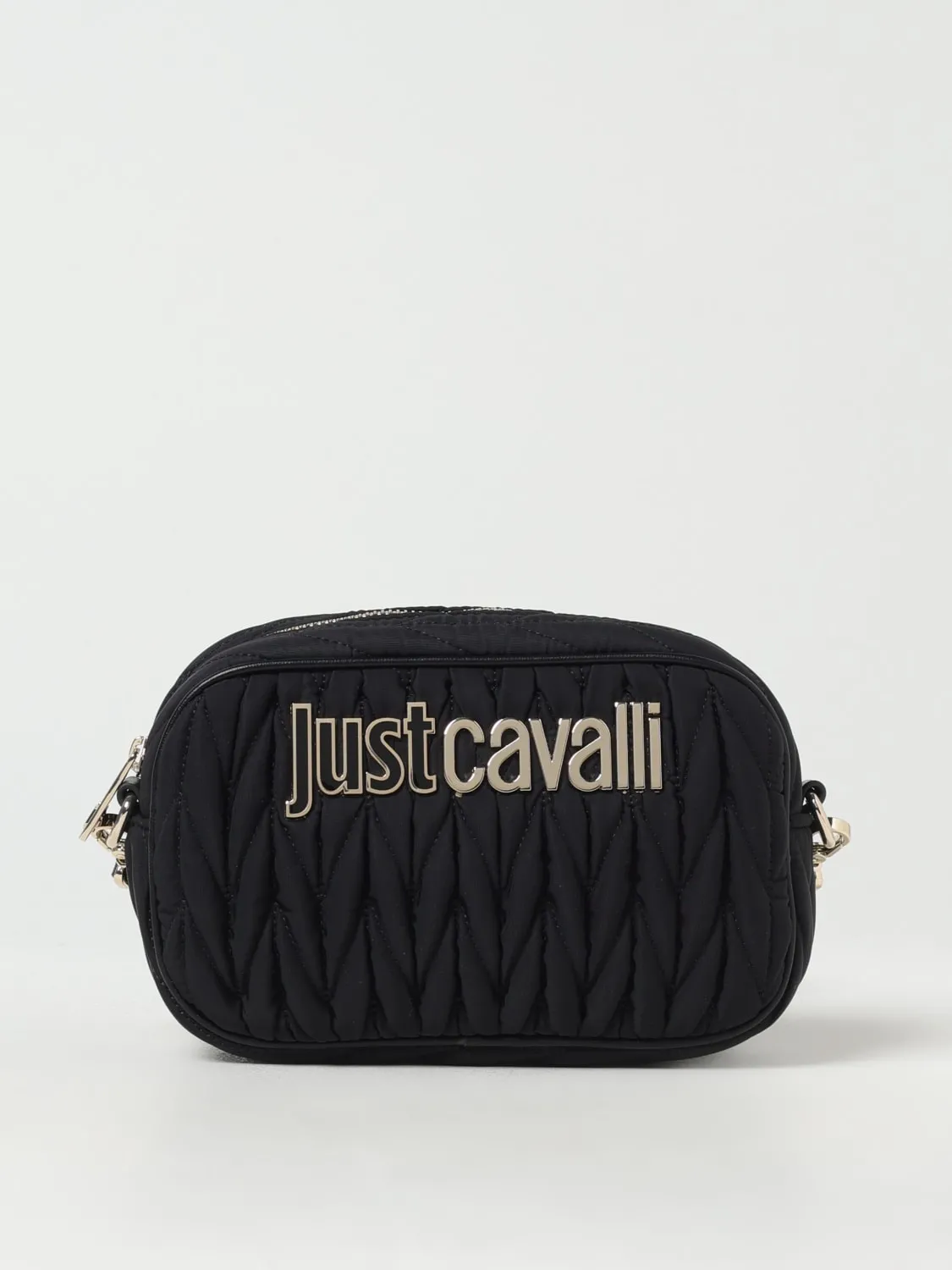 Borsa a tracolla con logo Just Cavalli