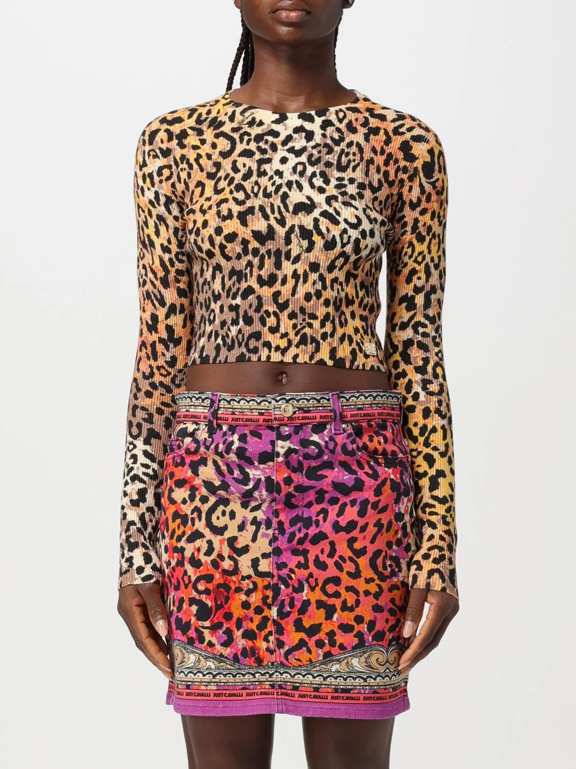 Top crop animalier Just Cavalli
