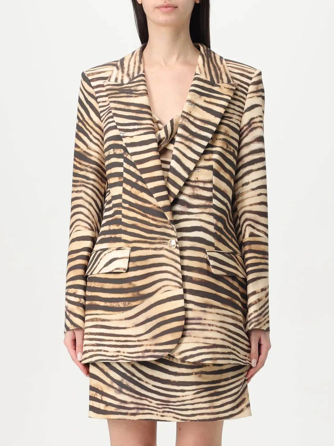 Blazer Just Cavalli in jersey animalier