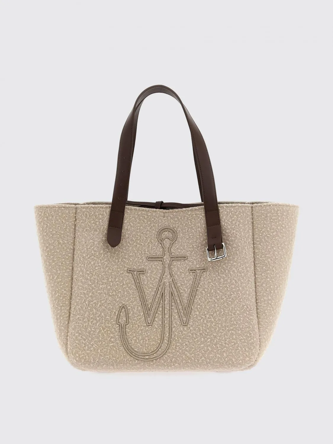 Borsa Belt JW Anderson in shearling e pelle