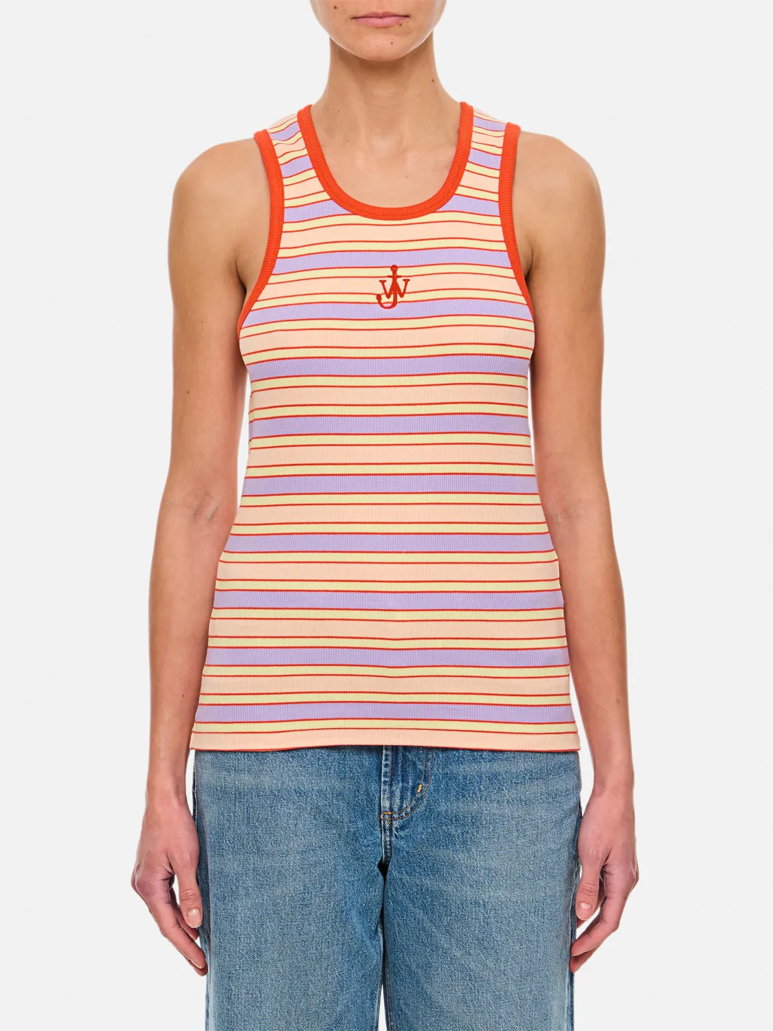 Top JW Anderson in cotone a righe