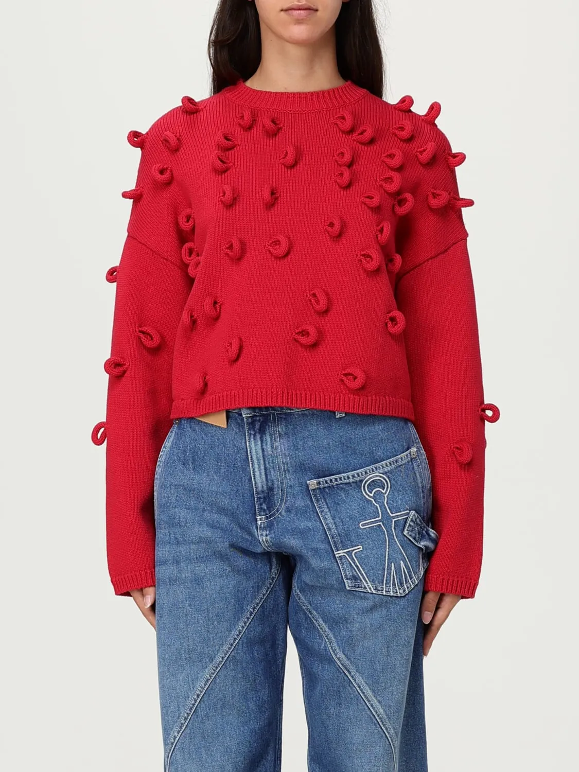 Pullover JW Anderson in misto cotone con nodi