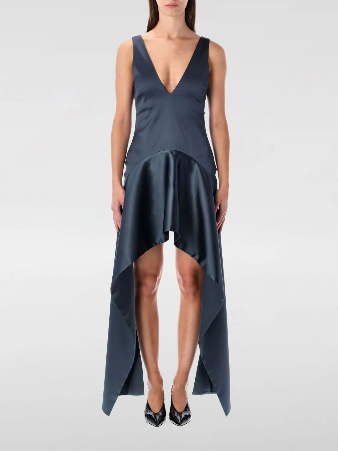 Abito asimmetrico JW Anderson in crêpe