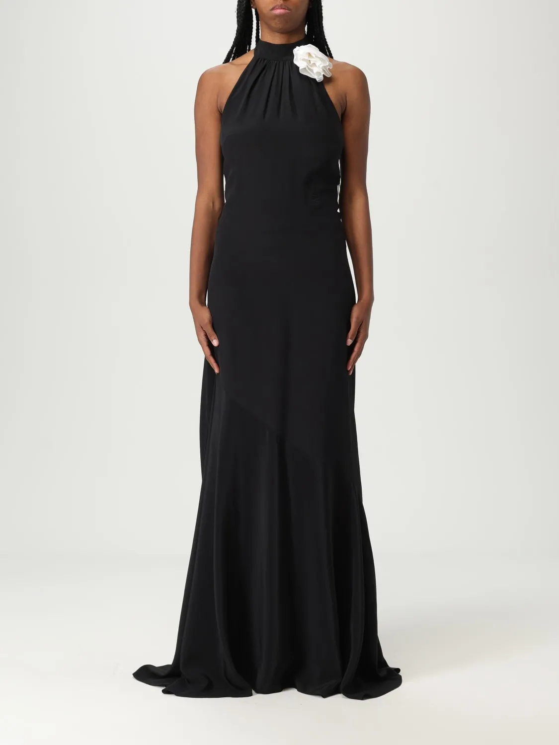 Abito Karl Lagerfeld in crêpe con fiore