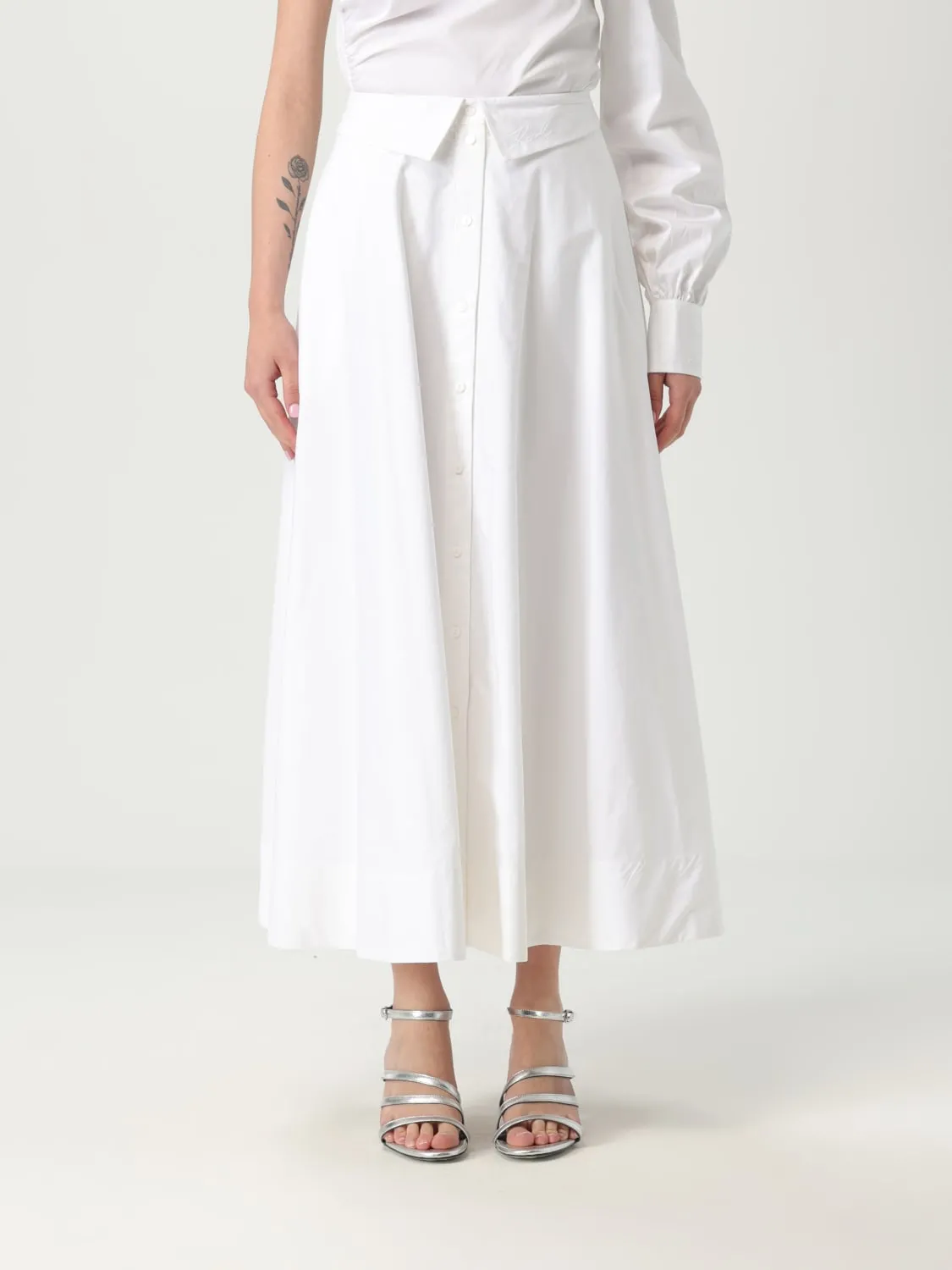 Gonna in cotone organico Karl Lagerfeld