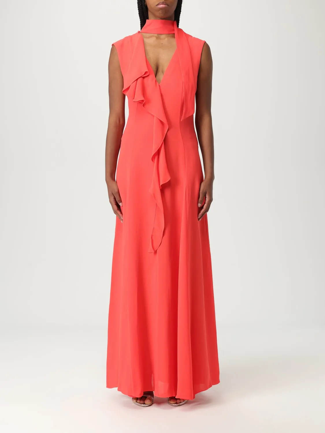 Abito Karl Lagerfeld in viscosa con rouches