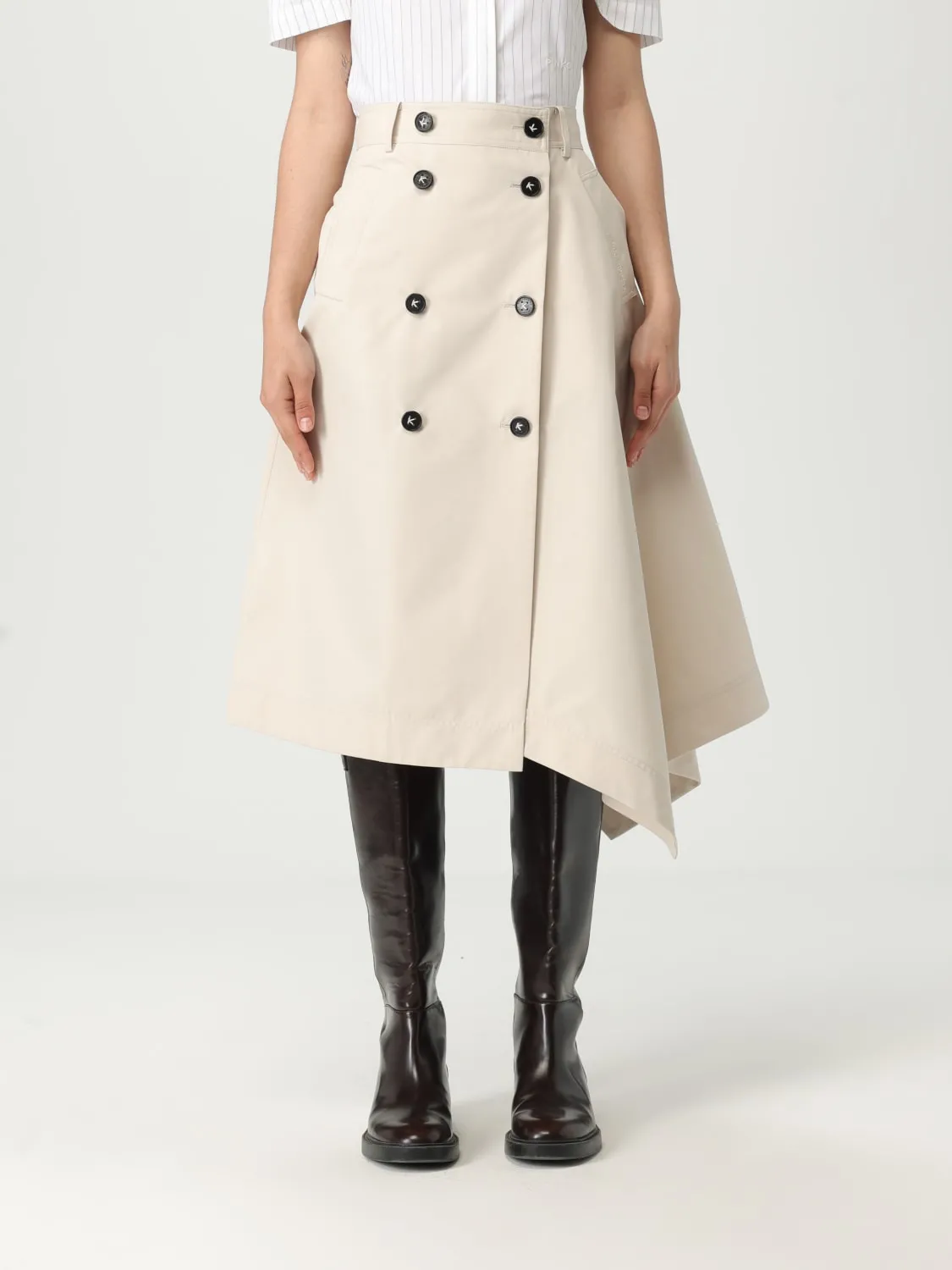 Gonna asimmetrica a doppiopetto Karl Lagerfeld