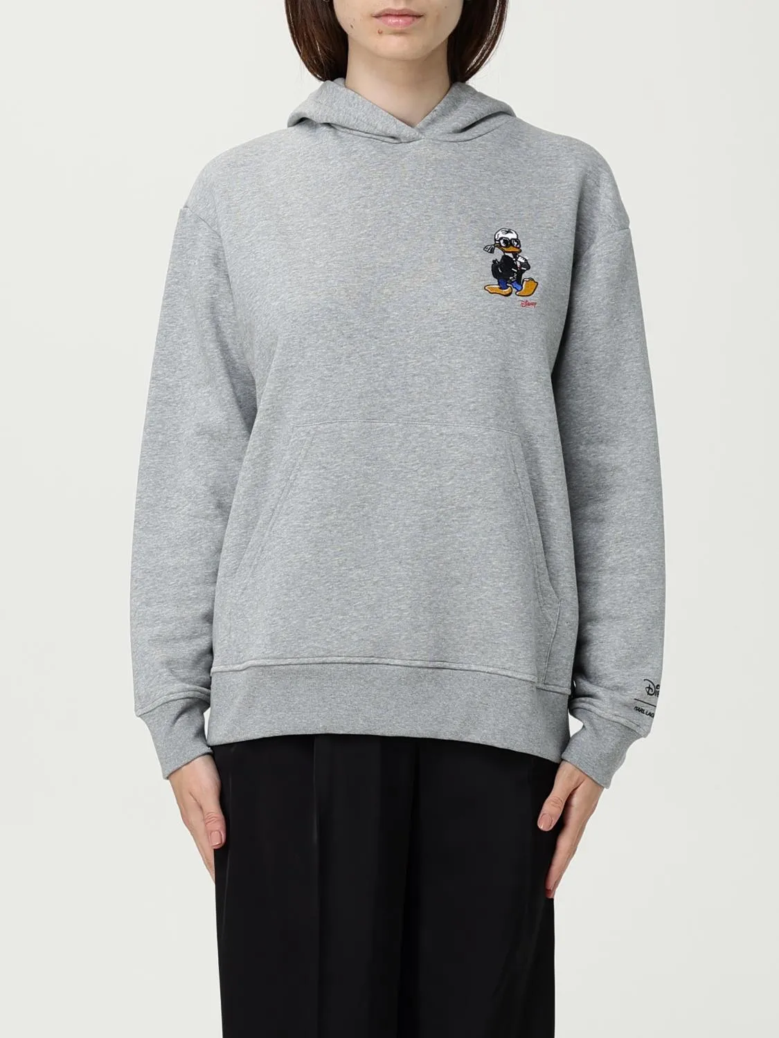 Felpa con cappuccio Karl Lagerfeld in cotone