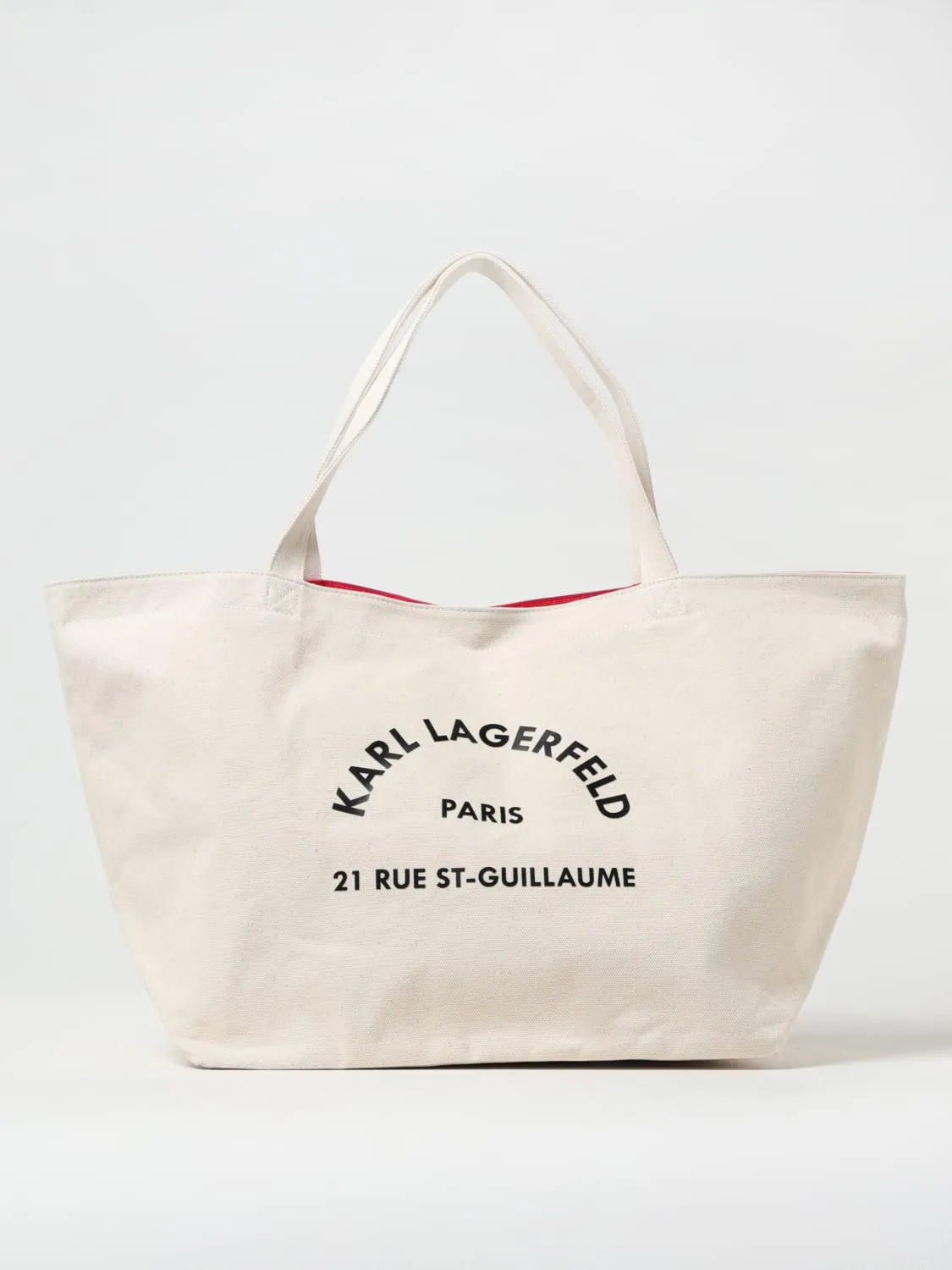Borsa Karl Lagerfeld in canvas di cotone riciclato