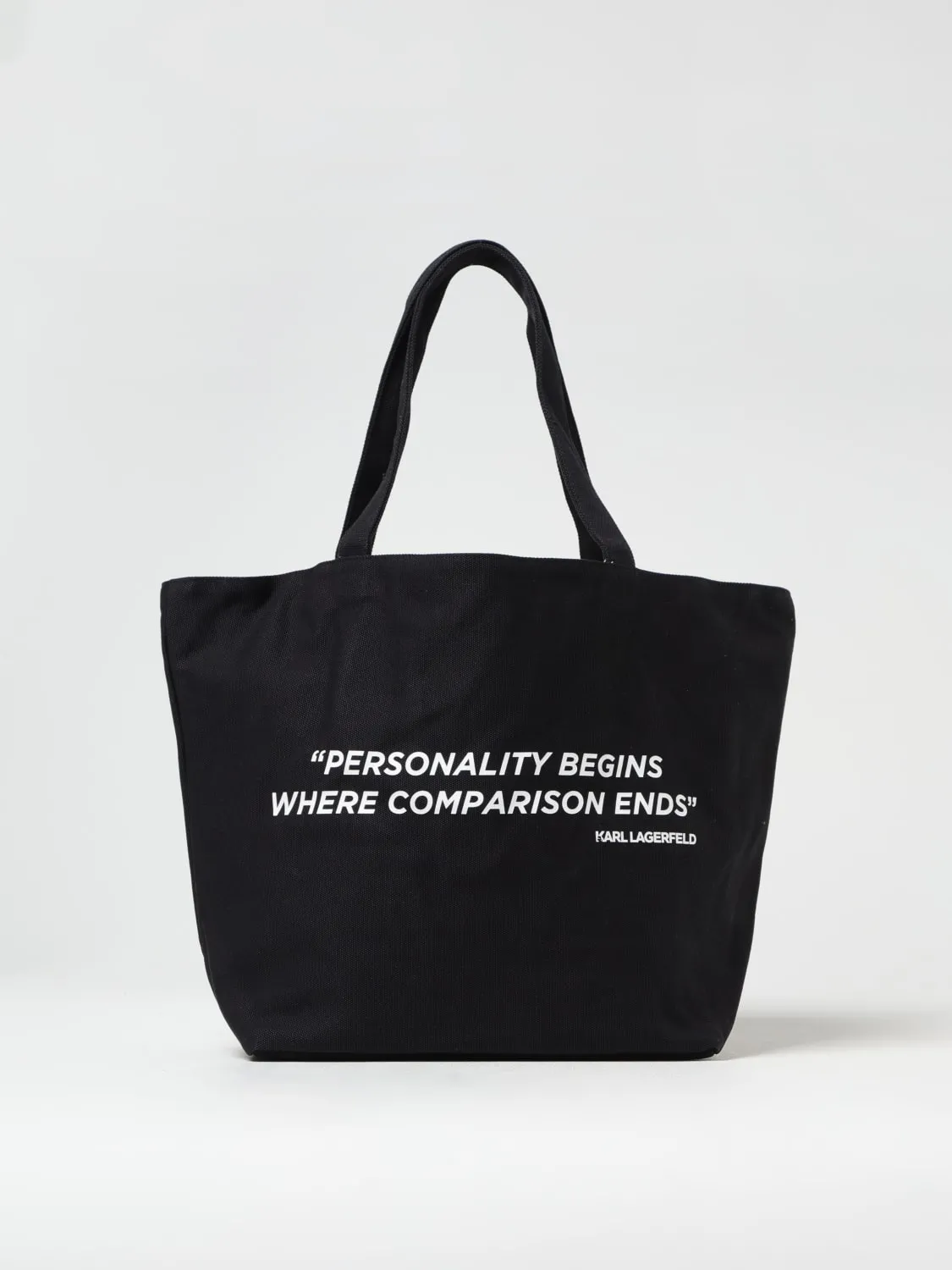 Borsa Karl Lagerfeld reversibile in nylon stampato