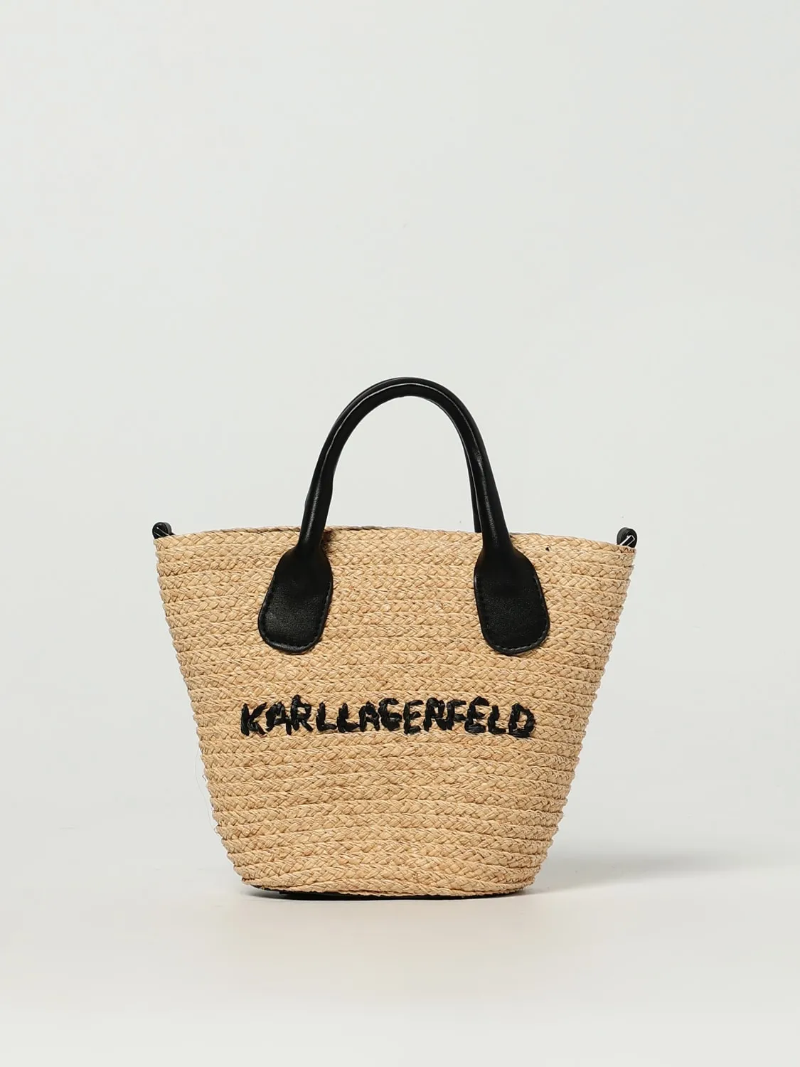 Borsa Karl Lagerfeld in rafia intrecciata
