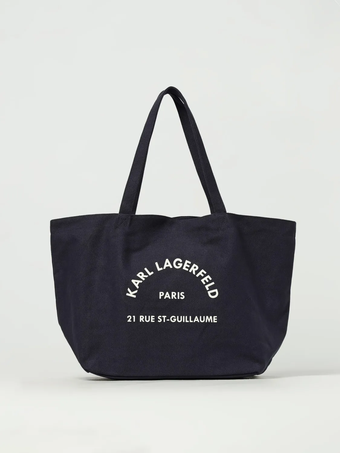 Borsa Karl Lagerfeld in cotone con stampa logo